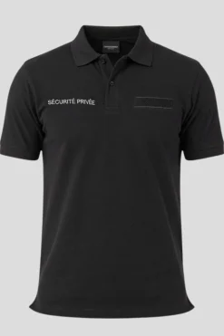 Polo Sécurité Noir Professionnel – Confort et Image Professionnelle